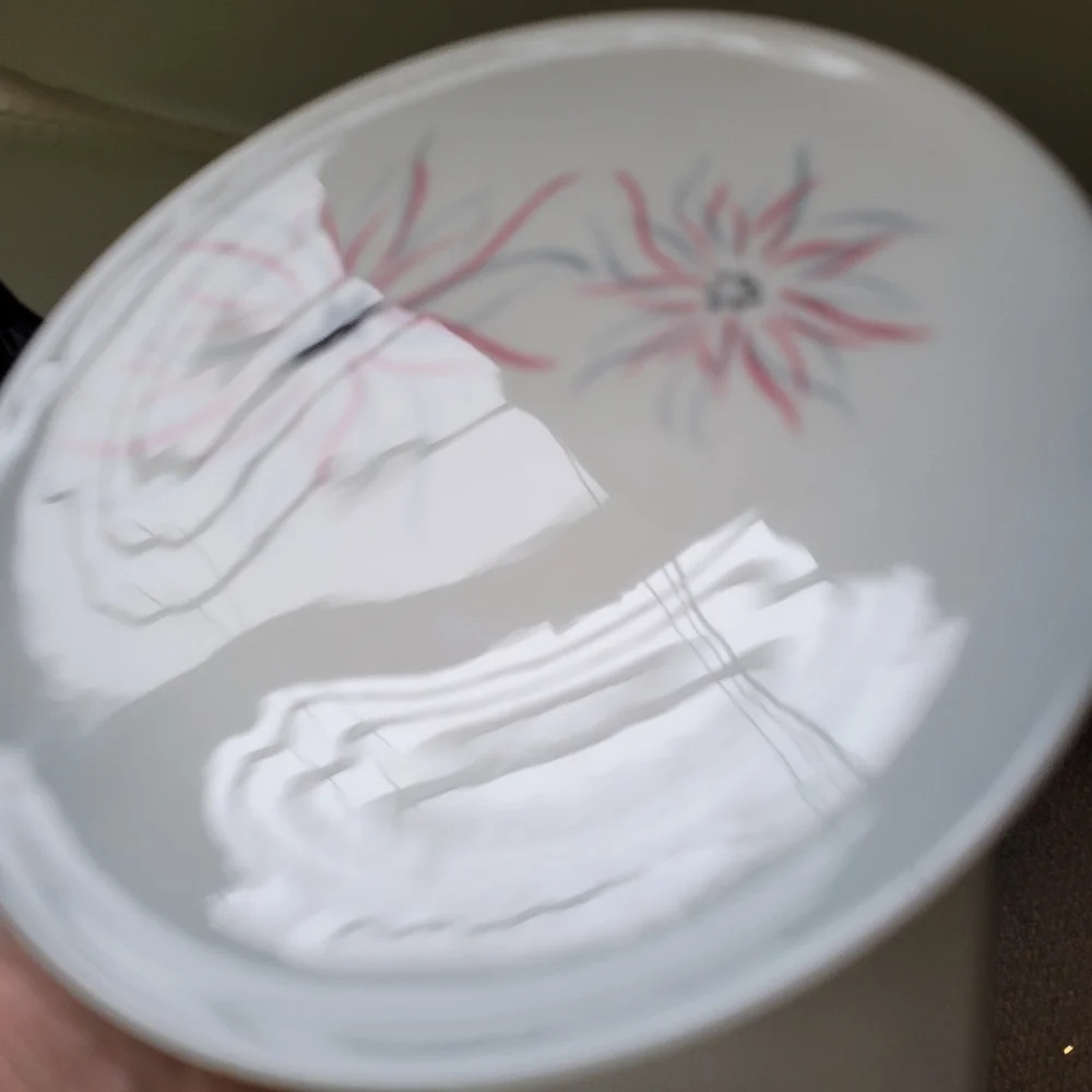 Nobility Ballet Pattern 1950s Bread & Butter Plate ~ Atomic Floral Flower ~ GUC